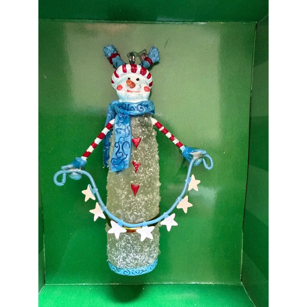 Lollysticks by Kim Bowles Dept 56 Christmas Ornament NRFB Snowman